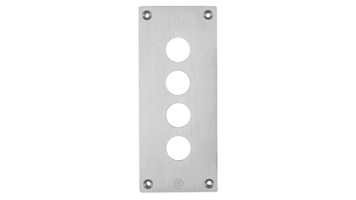 Interruttore stazione di controllo Schneider Electric XAPE304, IP65, in alluminio anodizzato, per unità di segnalazione Ø 22 mm.
