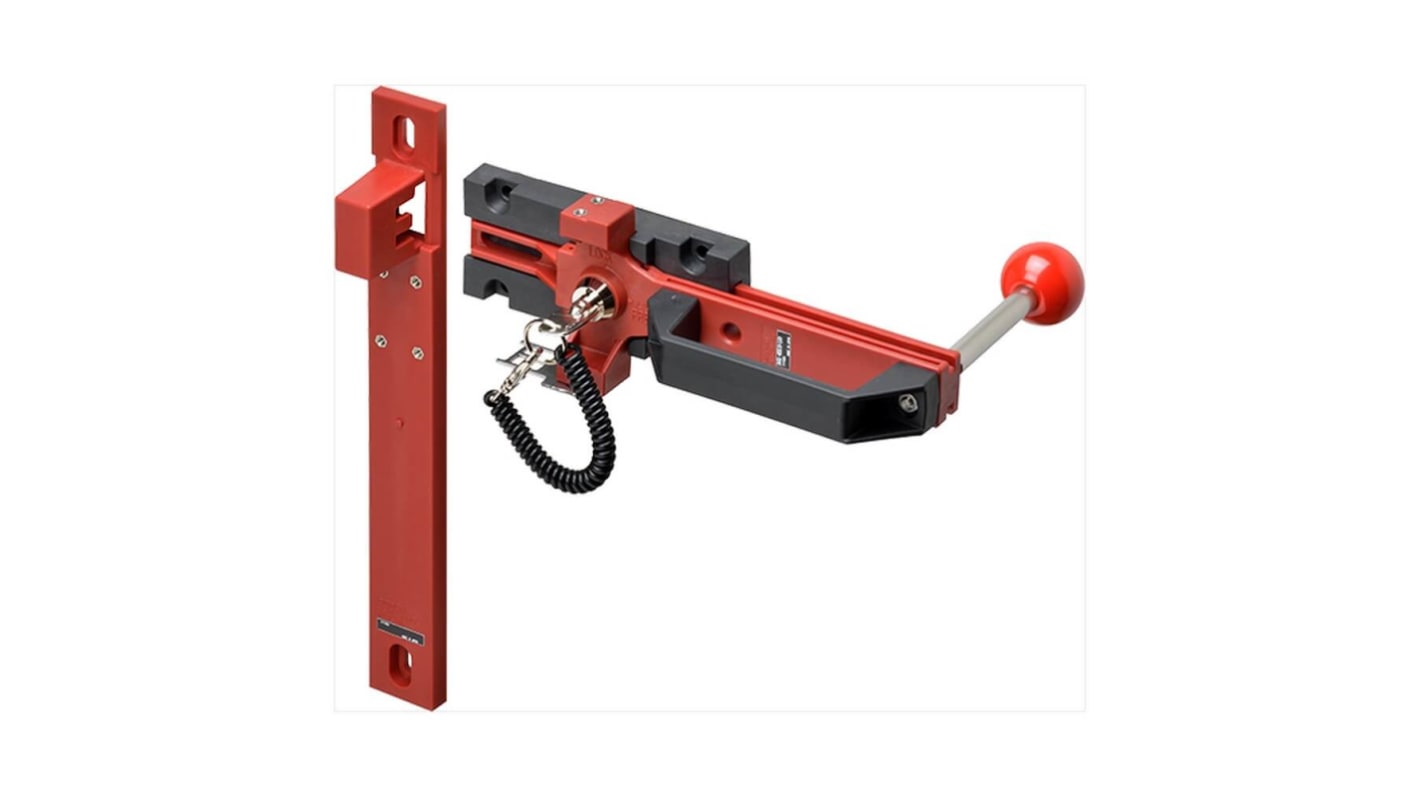 Interruttore di sicurezza Omron D4SL-NSK10-LKH con chiave scorrevole, forza di tenuta 1300 N, cablaggio one-touch.