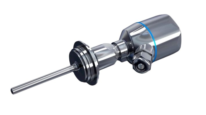 Sensore di temperatura PT100 Endress+Hauser TM401-AA1F1J3A33A70A31AW1A1, sonda 90mm, precisione classe A, -50°C/+200°C.