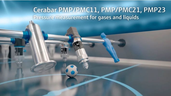 Sensore di pressione relativa Endress+Hauser PMP11-AA1L1PBWBJ, precisione 0,5%, intervallo 400mbar-40bar, uscita analogica.