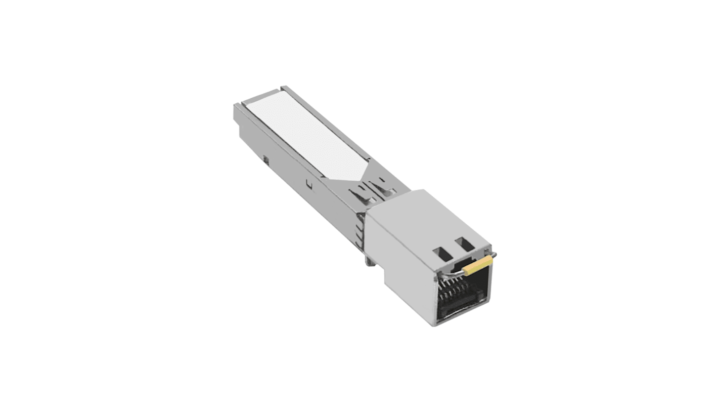 Modulo di sicurezza Schneider Electric 490NAC0100 per Modicon M580, con connettore RJ45 e velocità di trasmissione 1 Gbps.
