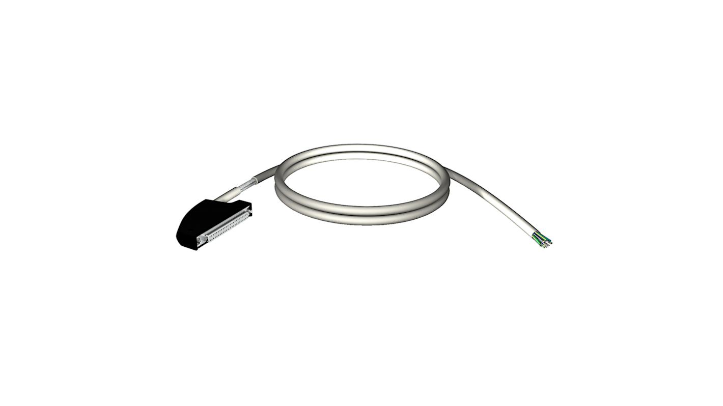 Modulo di sicurezza Schneider Electric BMXFCW501S per sistemi I/O X80, con cavi schermati a 40 vie, lunghezza 5 m, peso 0,71 kg. Conforme alle normative RoHS.