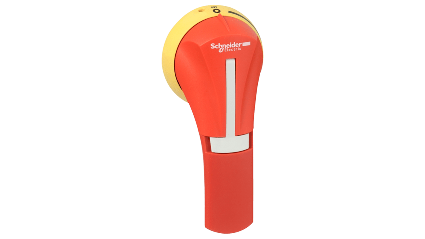 Corpo commutatore Schneider Electric GS2AH140, 2 poli, corrente max 400A, maniglia rossa, grado di protezione NEMA 3R.