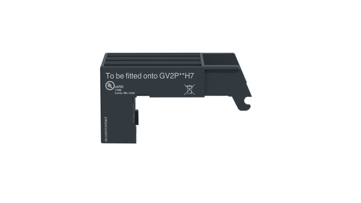 Adattatore Large Spacing Schneider Electric GV2GH7 per dispositivi TeSys Deca, Green Premium, 3 poli, montaggio superiore, 0,04 kg. Conforme RoHS.