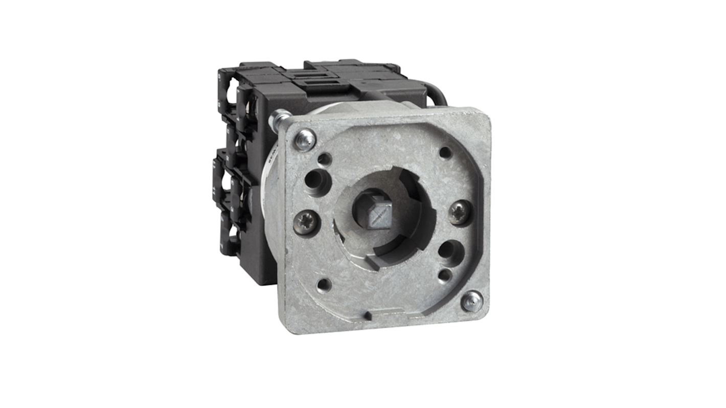 Interruttore a camma Schneider Electric Harmony K, 3 poli, 4 posizioni, montaggio frontale, corrente 12A, tensione 600V.