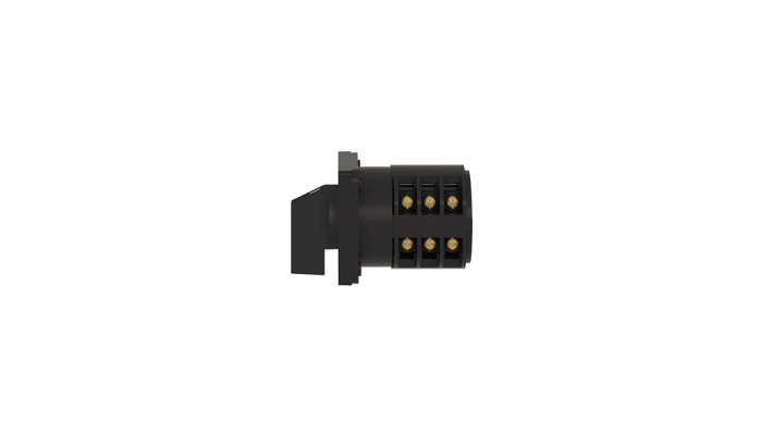 Interruttore a camma Schneider Electric Harmony K, 4 poli, 50A, montaggio frontale, operatore a maniglia nera.