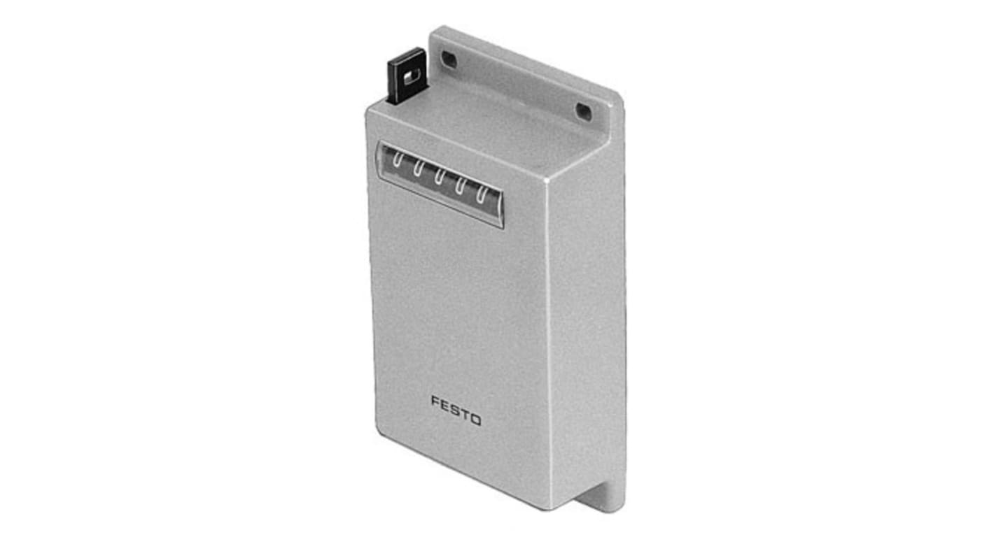 Contatore meccanico Festo PZA-A-B a 6 cifre, azionamento pneumatico, per conteggio sequenze in aree pericolose.