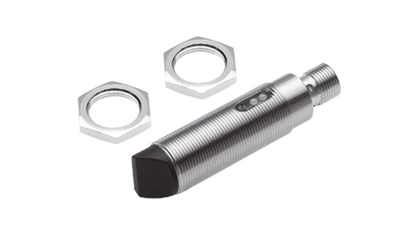 Festo SOEG-S-M18W-S-L, sensore ottico per misurazione posizione, alimentazione 10-36 V, rilevamento fino a 20000 mm, IP65/IP67.