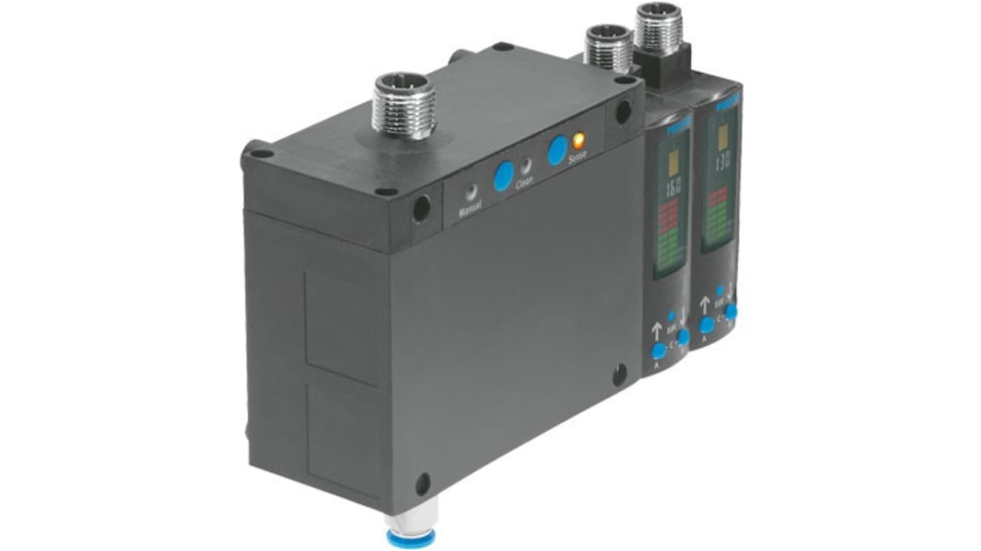 Festo SOPA-CM2H-R1-HQ6-2N-M12, sensore di prossimità M12, contatto N/C/N/O, campo di rilevamento 20-200 μm, IP65.
