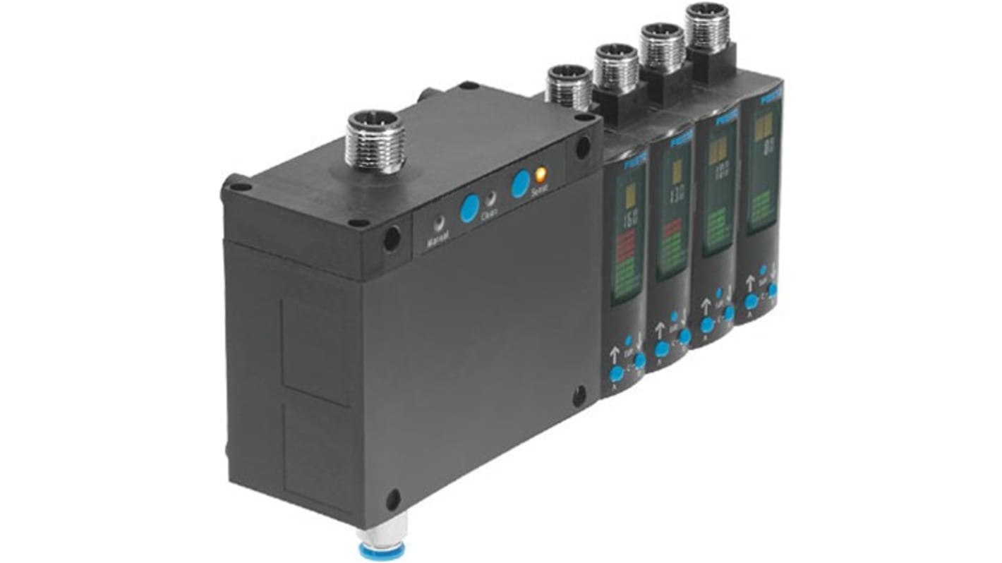Sensore di prossimità Festo SOPA-CM4H-R1-WQ6-2P-M12, N/C/N/O, M12, campo di rilevamento 20-200 μm, IP65, alimentazione 22,8-26,4 V.