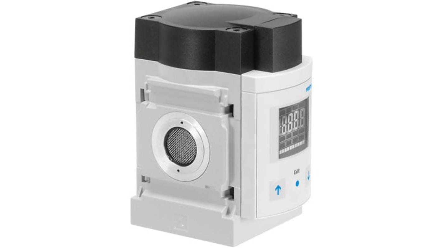 Sensore di flusso Festo SFAM-62-1000L-M-2SV-M12, per aria, portata 10-1000 l/min, alimentazione 15-30 V c.c.