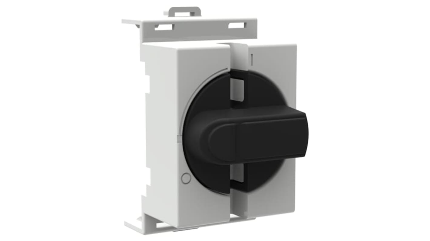 Adattatore ABB 1SCA108546R1001, design circolare nero con manopola e funzione di blocco per una gestione sicura ed efficiente.