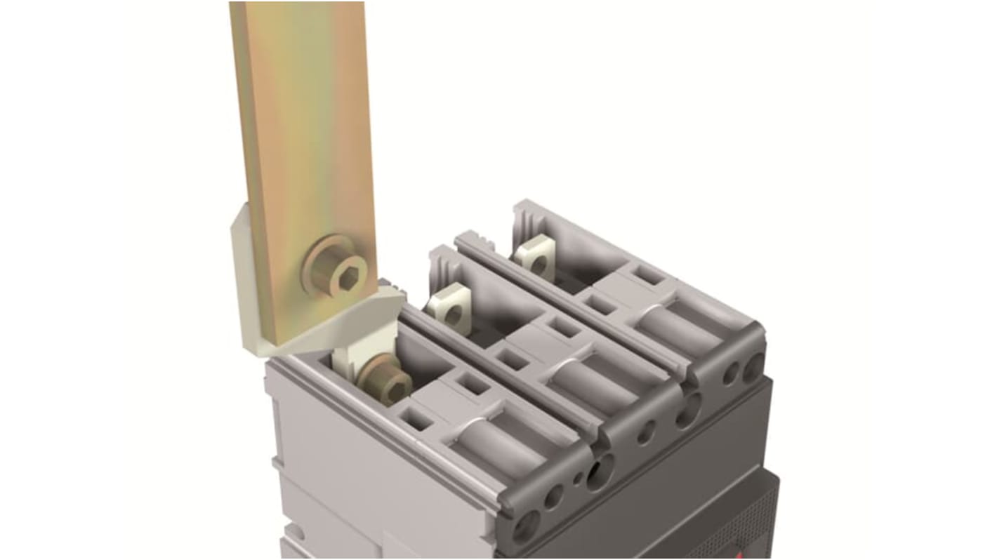 Kit di componenti ABB 1SDA066894R1 per automazione industriale, con distanziamento terminali frontali estesi e design compatto.