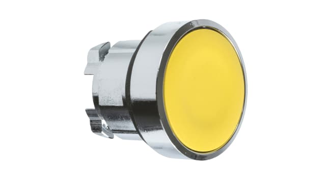 Testina Pulsante Instabile ZB4BA5 Harmony XB4 - Giallo, IP66, Metallo - Schneider Electric