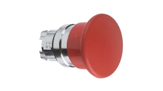 Attuatore pulsante instabile ZB4BC4 Harmony XB4, rosso. IP66/IP69K, 22mm, metallo, morsetto a vite. Compatibile con blocchi contatti. Schneider Electric.