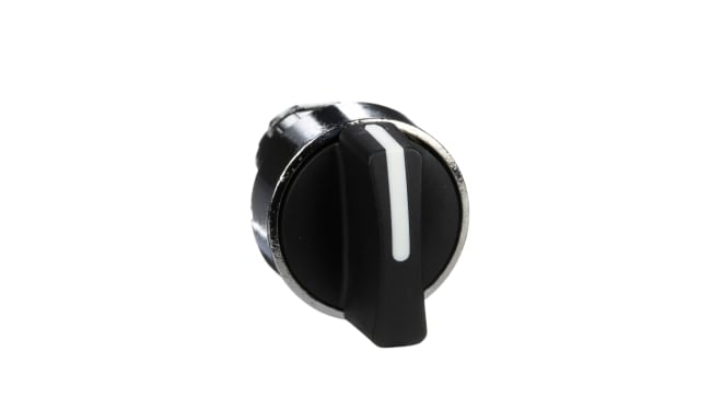 Testa selettore Harmony XB4 ZB4BD5 Schneider Electric, 3 posizioni, Ø 22mm, Nero - Resistente, certificata IP69K - Ideale per impianti industriali.