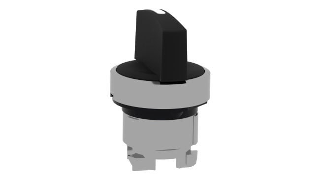Testa selettori Harmony XB4 ZB4BD8, 3 posizioni, Ø 22mm, Nero, certificata UL, CSA, CE, NEMA, IP66, IP67, IP69.