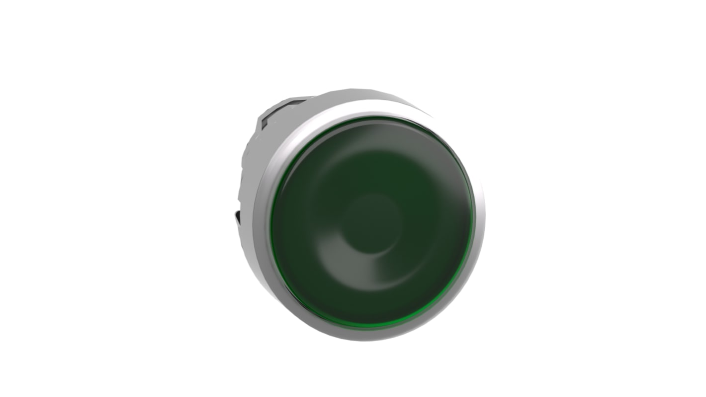 Testa Pulsante Ritorno a Molla Harmony XB4 Schneider Electric ZB4BW333 - Verde, Metallo, IP69K, Ø22mm, per Applicazioni Industriali