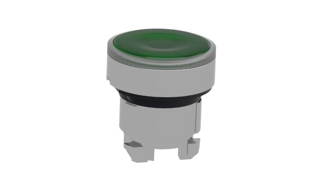 Testa Pulsante Ritorno a Molla Harmony XB4 Schneider Electric ZB4BW333 - Verde, Metallo, IP69K, Ø22mm, per Applicazioni Industriali
