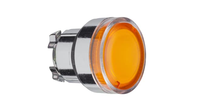 Testa pulsante luminosa Schneider Electric ZB4BW35 - Serie Harmony XB4. Attuatore ritorno a molla, IP69K, montaggio a pannello. Ideale per ambienti industriali e tecnologia medica.