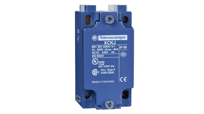 Interruttore di fine corsa Telemecanique Sensors ZCKJ1H29, 240V, 10A, IP65 - Serie OsiSense XC per controllo automatico. Adatto a linee di assemblaggio, macchine e dispositivi di sicurezza.