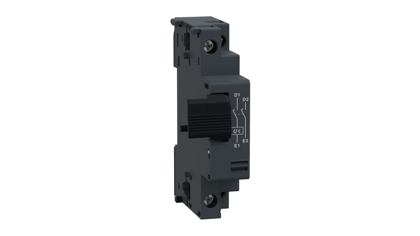 Schneider Electric GVAX385 - Rilascio sottotensione per disinnesto sotto tensione - Serie TeSys - Protezione e controllo preciso - Ideale per sistemi di commutazione, edifici residenziali e cantieri - Dimensioni compatte 89x18x66mm.