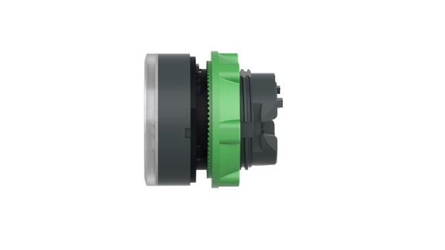 Testa a pulsante ZB5AW313 Schneider Electric: Bianca, ritorno a molla, montaggio a filo, IP69K. Ideale per automazione industriale.