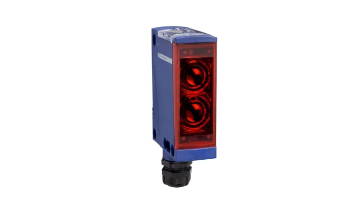 Sensore fotoelettrico Telemecanique Sensors XUX0ARCTT16 - Rilevamento multimodale fino a 40m, uscita Relè - Industria farmaceutica e alimentare.