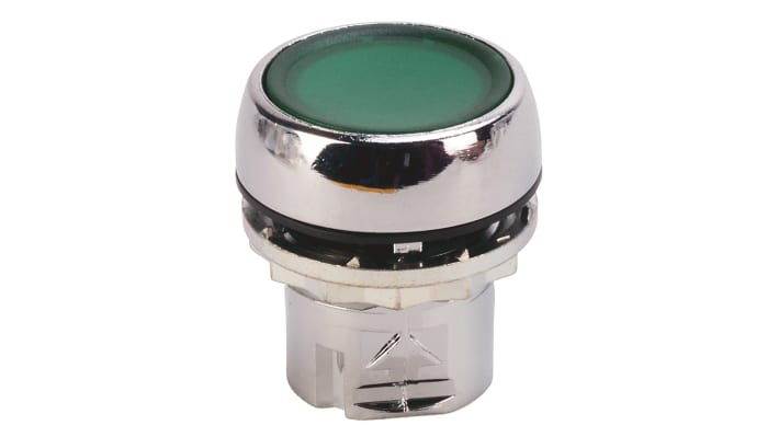 Attuatore pulsante instabile Allen Bradley 800FM-LF6, diametro 22,5 mm, blu, montaggio a pannello, grado di protezione IP65.