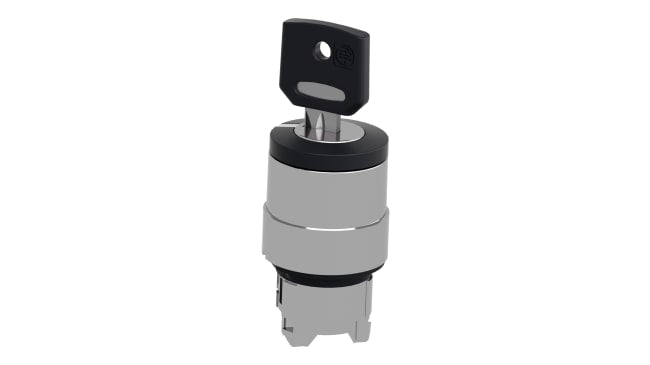 Testa selettore Harmony ZB4BG212 22mm, 2 posizioni, IP66/IP67/IP69, per settori industriali e infrastrutture. Schneider Electric.