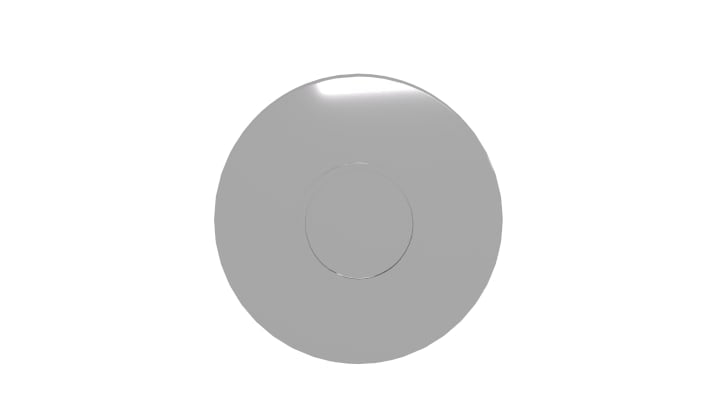 Tappo di chiusura Schneider Electric ZB4SZ3 per serie XB4, in metallo, montaggio a filo, foratura 22 mm, resistente a temperature da -40 a +70 °C.