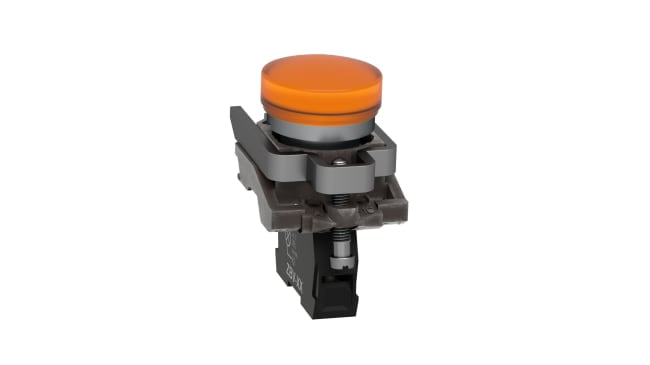 Spia LED universale 22mm Schneider Electric - XB4BVM5 per montaggio a pannello Harmony XB4, resistente a vibrazioni e urti.