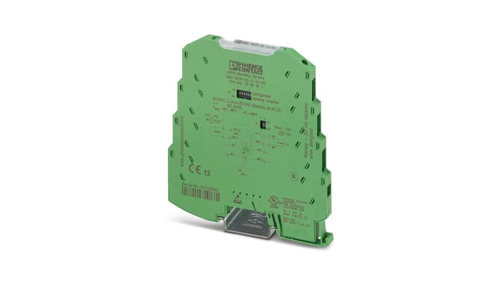 Condizionatore di segnale Phoenix Contact 2865007, amplificatore di isolamento, montaggio su guida DIN, 0-30 V in ingresso.