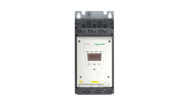 Avviatore digitale trifase Schneider Electric ATS22D75Q - 37 kW, IP20. Ottimizza motori con avvio dolce, protezione sovraccarico e comunicazioni avanzate. Ideale per HVAC e pompe.