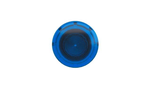 Attuatore pulsante Schneider Electric ZB4BW463, testa a fungo blu, diametro 40 mm, montaggio frontale, grado di protezione IP69K.