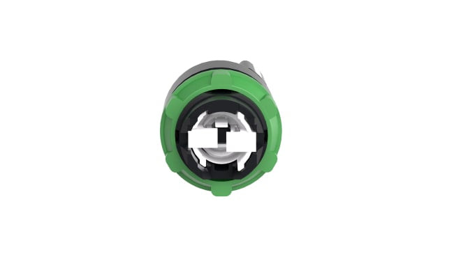 Selettore a 2 posizioni Schneider Electric ZB5AD4, diametro foro 22mm, protezione IP65, installazione semplice.