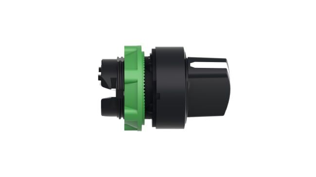 Selettore a 2 posizioni Schneider Electric ZB5AD4, diametro foro 22mm, protezione IP65, installazione semplice.