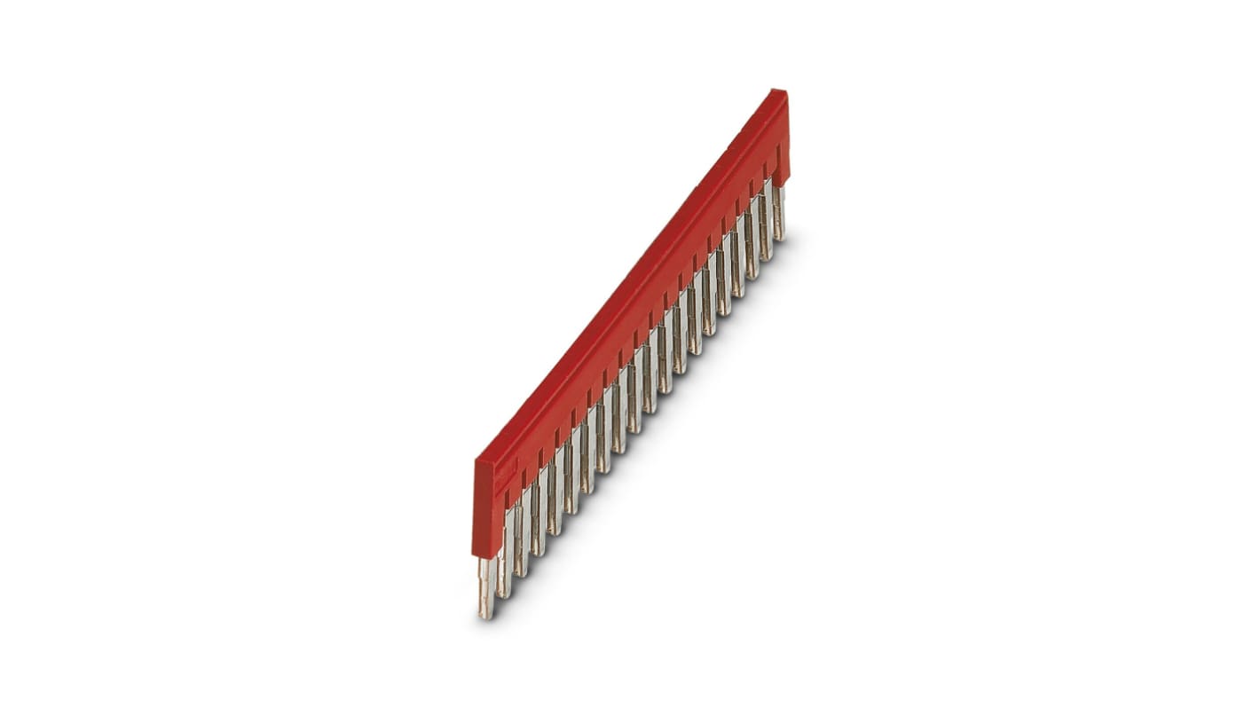 Barra a ponticello Phoenix Contact FBS 20-6 (3030365) con coperchio in plastica, corrente nominale 41 A. Contatti in rame per eccellente conduttività. Ideale per collegamenti rapidi e sicuri.