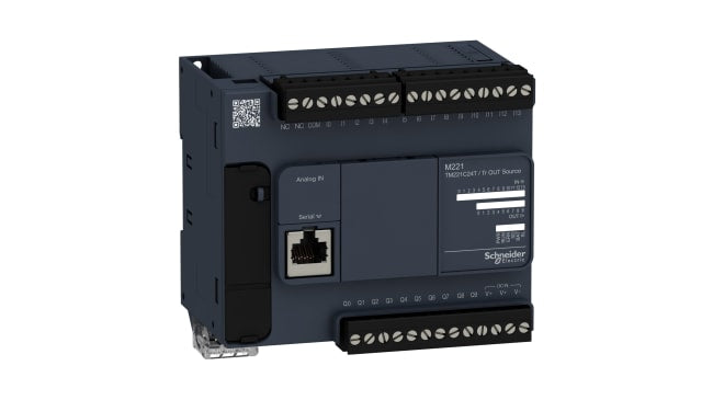 Schneider Electric TM221C24T CPU PLC Modicon M221, 24 I/O, prestazioni elevate e affidabilità per l'automazione industriale.