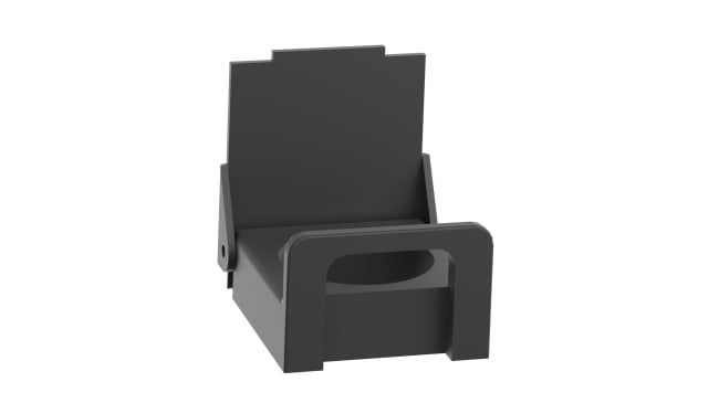 Sportellino di protezione bloccabile Schneider Electric ZB4BZ62 per pulsanti, compatibile con serie XB4 e XB5, diametro 22 mm.