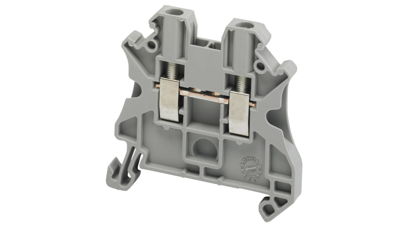 Morsettiera DIN NSYTRV22 Schneider Electric, terminazione a vite, livello singolo, 2,5mm², 600V. Ideale per applicazioni industriali.