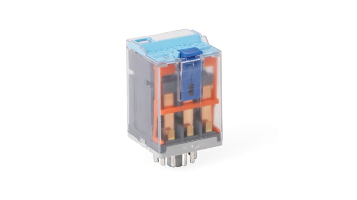 Relè di potenza Turck C3-A30DX, 3PDT, 240V DC, 10 A, 11 pin, montaggio A innesto, dimensioni 58,5 x 35 x 35 mm.