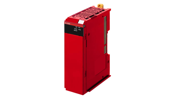 Omron NX-SL3300, controller di sicurezza autonomo, montaggio su guida DIN, dimensioni 100 x 30 x 71 mm, comunicazione EtherCAT.