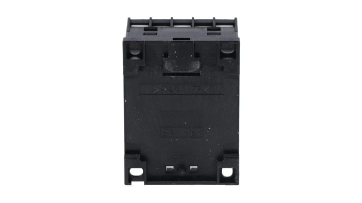 Contattore Lovato 11BG1210A024, 3 poli, 12 A, 24 V c.a., montaggio su guida DIN, dimensioni 44x58x57 mm, IP20.